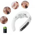 Electric Neck Massager EMS Pulse Rechargeable USB Cervical Function Heating Stimulator Relief Massage Traction Therapy Pain. 