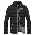 Fleece Parka Coat Mens Winter Thick Cotton Outwear Men Fashion Jacket Male Stand Collar Casual Clothing Casual Zipper Coat. 