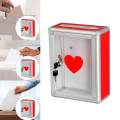 Wedding Cards Box Suggestion Box Multipurpose Card Receiving Box Transparent with Lock Wall Mounted Donation Box for Graduation Decor Survey. 