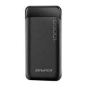 Awei P37K Fast Charging Power Bank - 10000mAh - Black. 