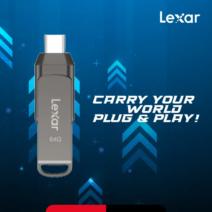 Lexar%20JumpDrive%20Dual%20Drive%20D400%2064GB%202-in-1%20USB%203.1%20Type-C%20Pen%20Drive%20with%20256-bit%20AES%20Encryption%20-%20PC/Android/Mac%20Compatible%20-%20Image%205