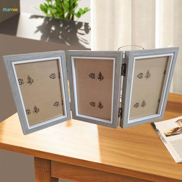 Folding%20Photo%20Frame%20Decorative%20Hinged%20Photo%20Frame%20for%20Entrance%20Desk%20Table%20Triple%20Fold%20-%20Image%204