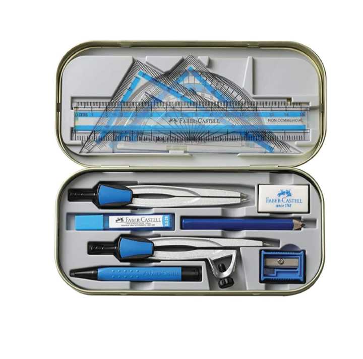 Stellar Mathematical Drawing Instrument Geometry Box  -  Heavy - Duty and Easy to Maintain for Students and Professionals