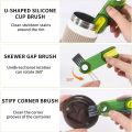 Bottle Cleaning Brush Dirt Removal Vacuum Cup Brush for glass. 