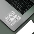 For Windows PC Laptop Computer Macbook Reference Keyboard Shortcut Transparent Sticker Desktop Self Adhesive Shortcut Stickers. 