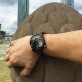 Oulm Designer Brand Luxury Watches For Men Dual Time Quartz Watch Casual Man Leather Watch Sport Male Clock.