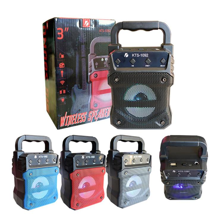Bluetooth Speaker Portable Wireless KTS-1092 5W (3-inch) Crystal Clear Sounds