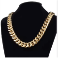 FLYNEE Jewelry Urban Jewelry Mens 18k Gold Cuban Link Bracelet. 