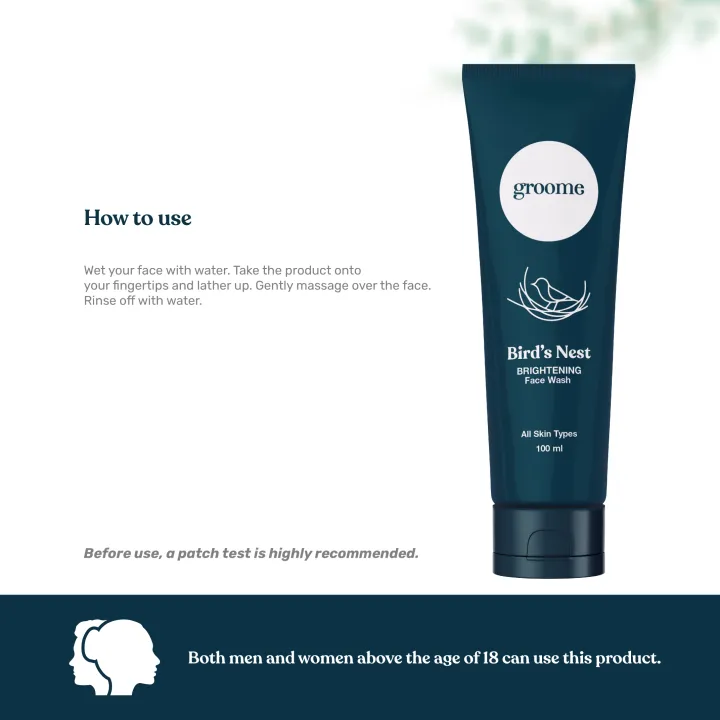 Groome%20Bird%E2%80%99s%20Nest%20Brightening%20Face%20Wash%20daily%20face%20wash%20deep%20cleansing%20bright%20skin%20reduce%20dark%20spots%20improved%20skin%20creamy%20texture%20all%20skin%20types%20-%20Image%206