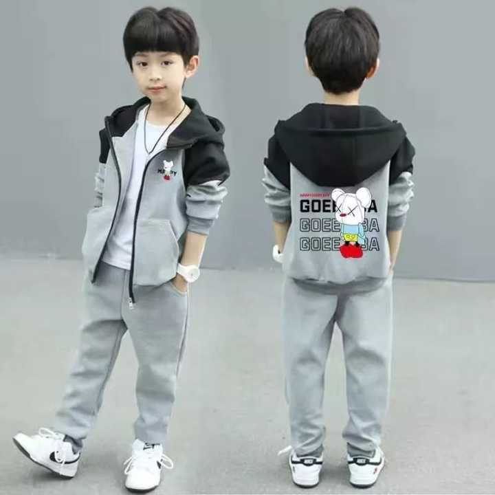 Spring Autumn Children's Cotton Sportswear Casual Tracksuit 2pcs Sets