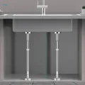 Undermount Sink Mounting Bracket Sturdy Installation and Repair System Adjustable Sink 60cm to 100cm. 