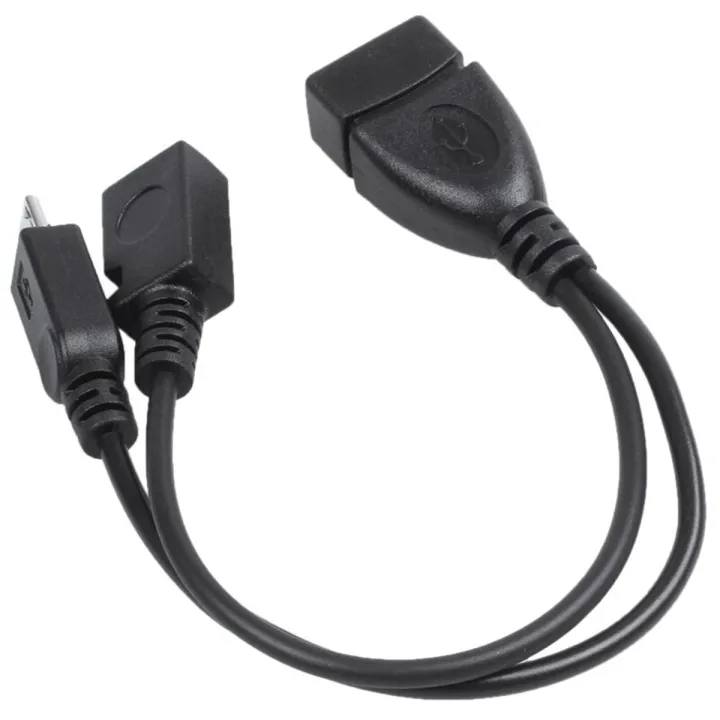 【happy one】Micro USB Host OTG Cable with Micro USB Power for Nexus 4 5 7 10 Galaxy Nexus Galaxy S 3 III 4 IV V
