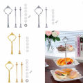 Cake Plate Stands Multi-style 3 Tier Plate Handle Fitting Hardware Rod Cake Plate Stand Wedding Birthday Party Cake Stand. 