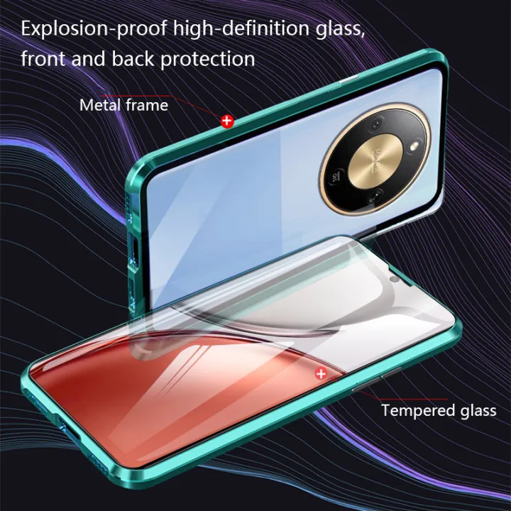 Biruiqu%20For%20Honor%20X9D%20Magnetic%20Absorption%20Case%20Metal%20Frame%20Shockproof%20Double%20Sided%20Tempered%20Glass%20Magnetic%20Case%20Cover%20-%20Image%204