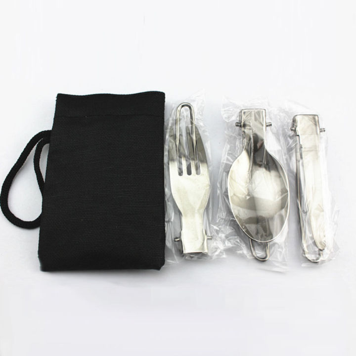 TARKA%20Stainless%20Steel%20Foldable%20Fork%20Knife%20Utensils%20Spoon%20Set%20Outdoor%20Camp%20Picnic%20Slice%20Tableware%20Hiking%20Tourist%20Cooking%20Supplies%20-%20Image%205