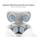4 Heads Magnetic Pulse Vibration Neck Massager for Pain Relief Health Care Relaxing Deep Tissue Cervical Massage Remote Control.