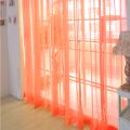 1 Pcs Pure Color Tulle Door Curtain Panel Sheer Scarf Valances Living Room Window Finished Curtains For Bedroom Rideaux Drapes. 