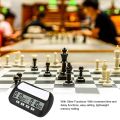 Chess Clock, Digital Chess Timer & Game Timer, 3-In-1 Multipurpose Portable Professional Clock Black.