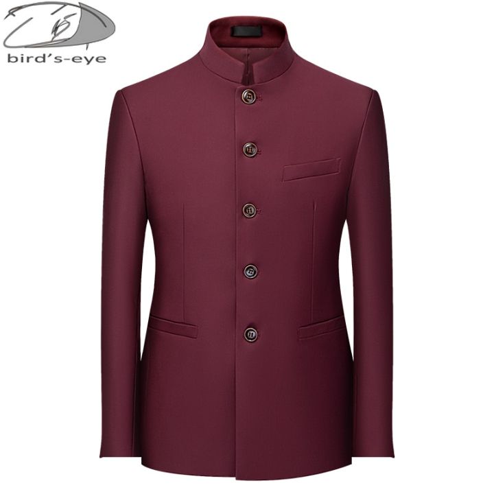 6Color%20Men's%20Solid%20Color%20Stand%20Collar%20Suit%20Chinese%20Style%20Slim%20Fit%20Blazer%20Male%20ZhongShan%20Suit%20Jacket%20Chinese%20Tunic%20Suit%20one%20Piece%20-%20Image%204