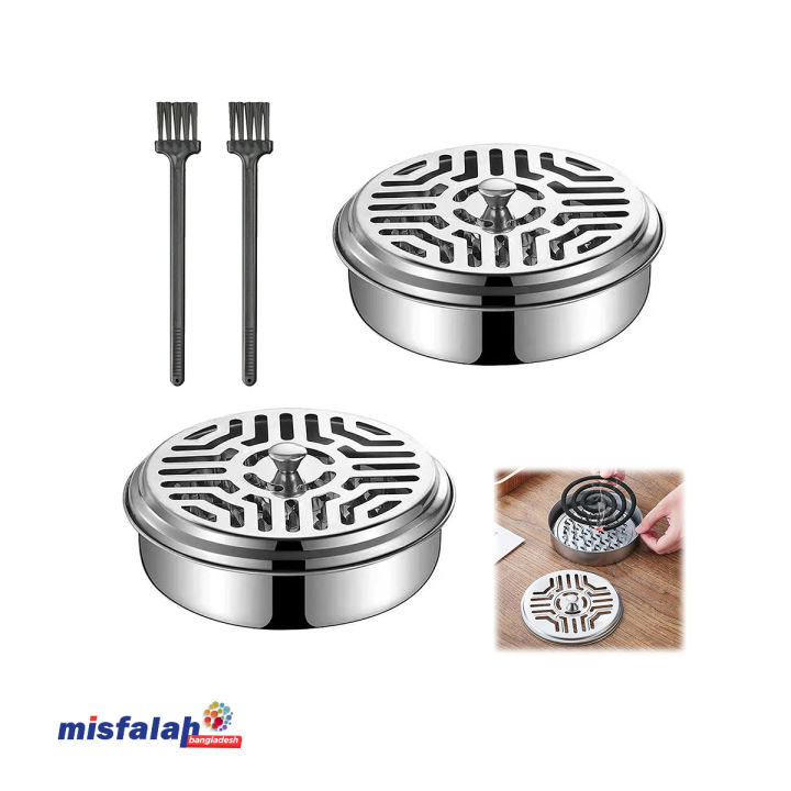 Stainless Steel Mosquito Coil Holder,Mosquito Coil Rack Tray,Durable Mosquito Coil Holders,Mosquito Coil Box,
