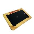 Metal number plate frame for honda motorcycle or bike licence plate frame  -Golden. 