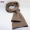 Brown Knitted Fabrics Zigzag Design Premium Scarf Muffler.
