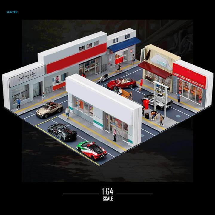 1/64%20Shop%20Model%20Diorama%20Kits,%20Diy%20Buildings%20Kits,%20Simulation,%20with%20Lights%20S%20Scale%20Scenery%20for%20Dollhouse%20Decor%20Architectural%20Building%20Scene%20Props%20-%20Image%208