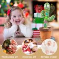 Talking & Dancing Cactus Toys for Kids with USB Charger Can Sing Wriggle, Mimicking & Singing Recording Repeat What You Say Funny Education Toys Playing Home Decor Items for Kids. 
