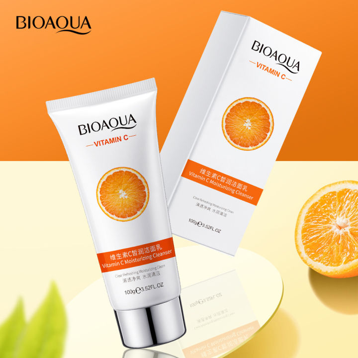 BIOAQUA%20Vitamin%20C%20Facial%20Cleanser%20Deeply%20Cleansing%20Oil%20Control%20Moisturizing%20Blackhead%20Removal%20Skin%20Care%20Face%20Wash%20Foam%20Cleanser%20-%20Image%202