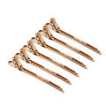 Premium stainless steel hair clip Hair clip set Ergonomic hair clip Durable hair clip Lightweight hair clip Stainless steel hair clip Non-slip hair clip Rust-resistant hair clip Professional hairdresser hair clip for Home hair styling Barber shop hair. 
