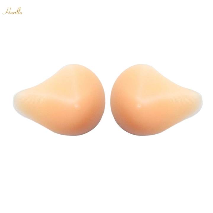 Triangle%20Silicone%20Breast%20Forms%20Fake%20Bra%20Enhancer%20Inserts%20Crossdresser%20Threaded%20300g%20Beige%20-%20Image%204