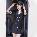 Police Women Cosplay Costumes Anime Role Play Halloween Outfits Stewardess Lingerie Dress Stage Flight Attendant Costume. 