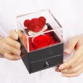 Home Decor Teddy Rose Bear Jewelry Box For Women Wedding Party Valentines Day Birthday Christmas Gift Eternal Rose Dorpshipping. 