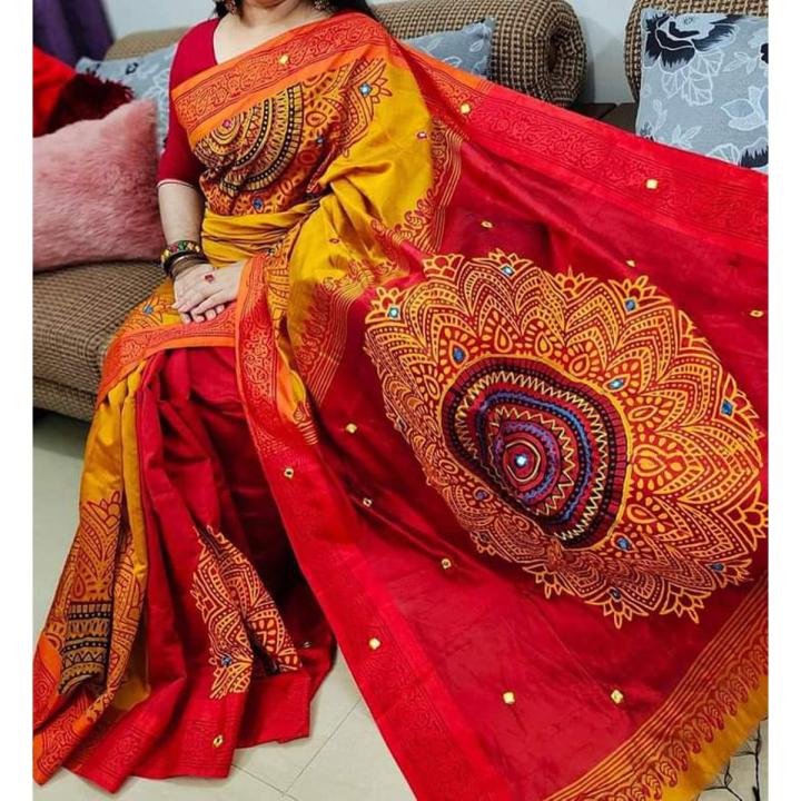 cotton boutique saree