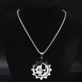 Simple Stainless Steel Greek Letter PSI Symbol Silver Color Necklace Pendant Jewery Psychology Kettings Gift collares N646S03. 