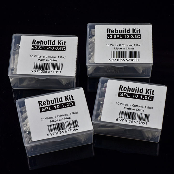 【On Sale】 1Set DIY Rebuild Kit V2 Spl-10 0.6/0.8ohm Spl-10 1.0/1.2ohm Mesh Coil Resistance Wire Replacement Accessories Tool Tetuo
