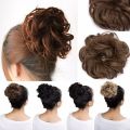 Messy Hair Bun Hair Scrunchies Extension Curly Wavy Messy Synthetic Chignon for Women Hairpiece.