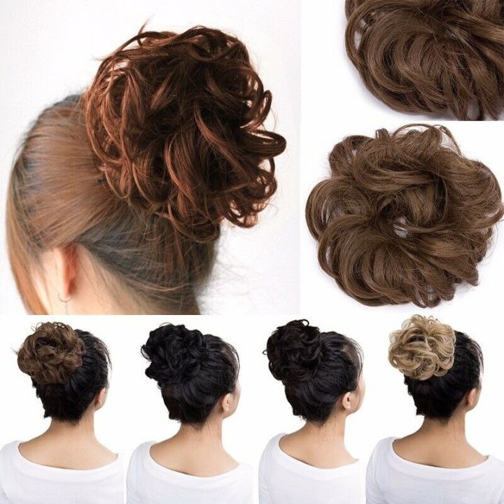 Messy%20Hair%20Bun%20Hair%20Scrunchies%20Extension%20Curly%20Wavy%20Messy%20Synthetic%20Chignon%20for%20Women%20Hairpiece%20-%20Image%205