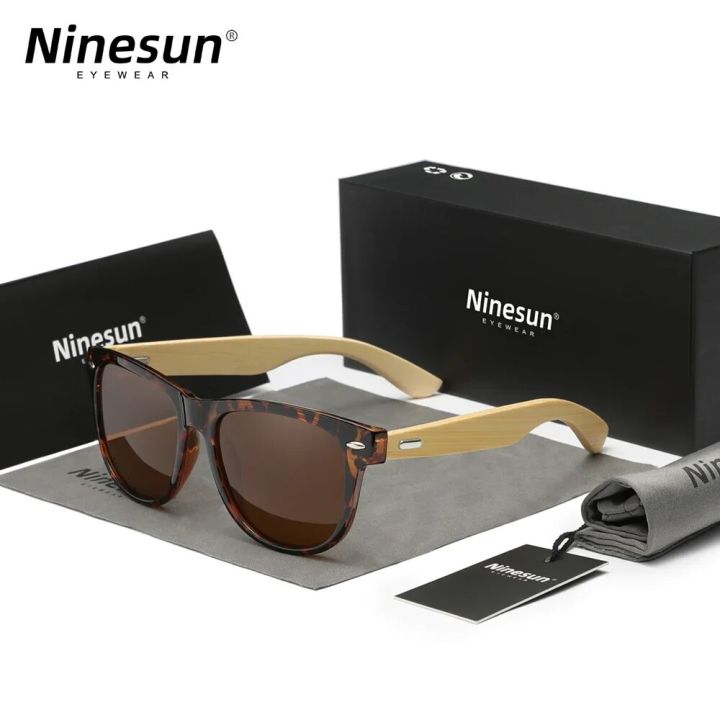 Ninesun%20Men's%20Polarized%20Bamboo%20Sunglasses%20Women%20Wooden%20Sun%20glasses%20Men%20Wood%20Glasses%20Eyewear%20Accessories%20Fishing%20-%20Image%202