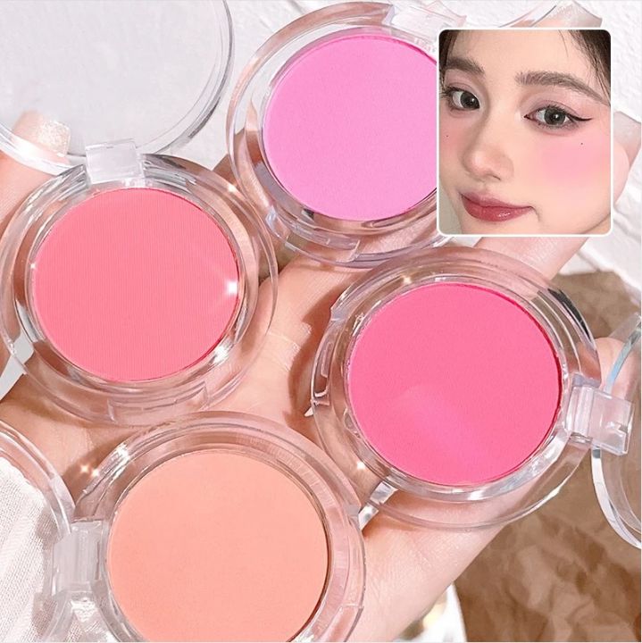 【100%-New】 Blush Peach Pigment Cheek Blusher Makeup Professional Contour Shadow Pink Blusher