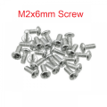10Pcs- M2 Round Head Screws M2x6mm Stainless Steel Round Pan Head Machine Screw Bolts Self Tapping Plain End M2 Crosshead Screws. 