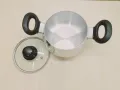 Kiam 16cm Belly Shape Saucepan Casserole With Glass Or Aluminum Lid. Aluminium Cookware High Hari Such Pan.  Model: Y80.. 