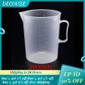 【COD】250/500/1000/2000ml Measuring Jug Plastic Beaker Transparent Kitchen Laboratory Plastic Measuring Cup Graduated Volumetric Container Tool.