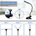 14 LED Clip On Book Light 3 Colors 8 Brightness Usb Rechargeable Night Light Portable Reading Light Book Lamp Mini Desk Lamp. 