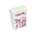 White Kpop Photocard Storage Box Photo Card Organizer Flip Cover Classification Box Desktop Storage School Stationery Supplies.