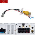 6 Pin Car Radio Unlock Front And Rear Camera RCA Wire Harness Cable Adapter Wiring Connector Android Player.