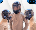 STM Elegant New Full Face Motorcycle Helmet Comfort Fit Adult One Size.