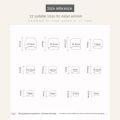 24pcs French Toenails White Edge Full Cover Short Square Toe Nails Foot Nails Tips for Women Girl.