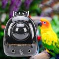 Bird Backpack Carrier Birdcages Visible Adjustable Breathable Perch Lightweight Cage Bird Cage Backpack Carrier Travel Bag for Travel Hiking , Black. 