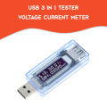 USB 3 in 1 Tester Voltage Current Detector Mobile Power Voltage Current Meter USB Charger Doctor Single Output. 